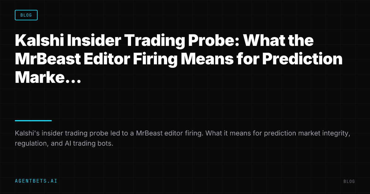 Kalshi Insider Trading Probe: What the MrBeast Editor Firing Means for Prediction Market Integrity
