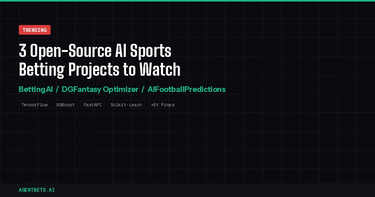 3 Open-Source AI Sports Betting Projects to Watch