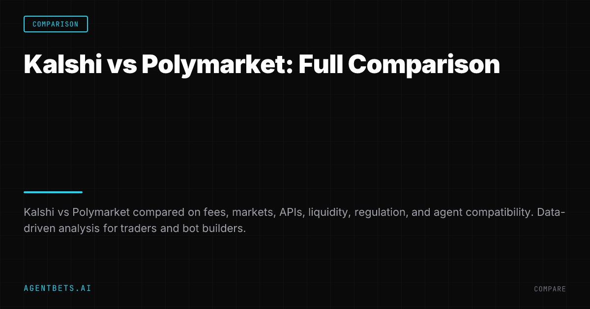 Kalshi vs Polymarket: Full Comparison
