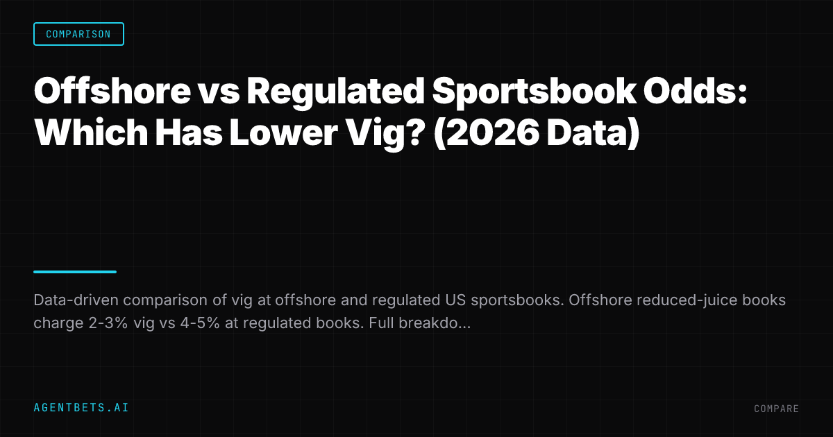 Offshore vs Regulated Sportsbook Odds: Which Has Lower Vig? (2026 Data)