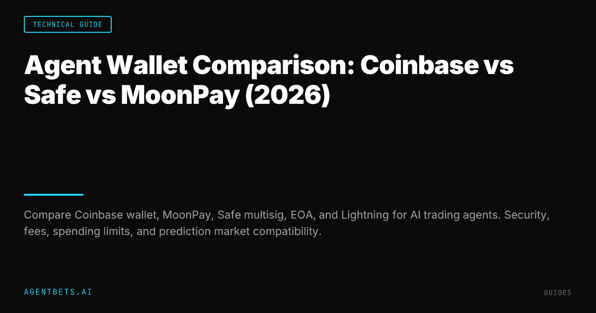 Agent Wallet Comparison: Coinbase vs Safe vs MoonPay (2026)