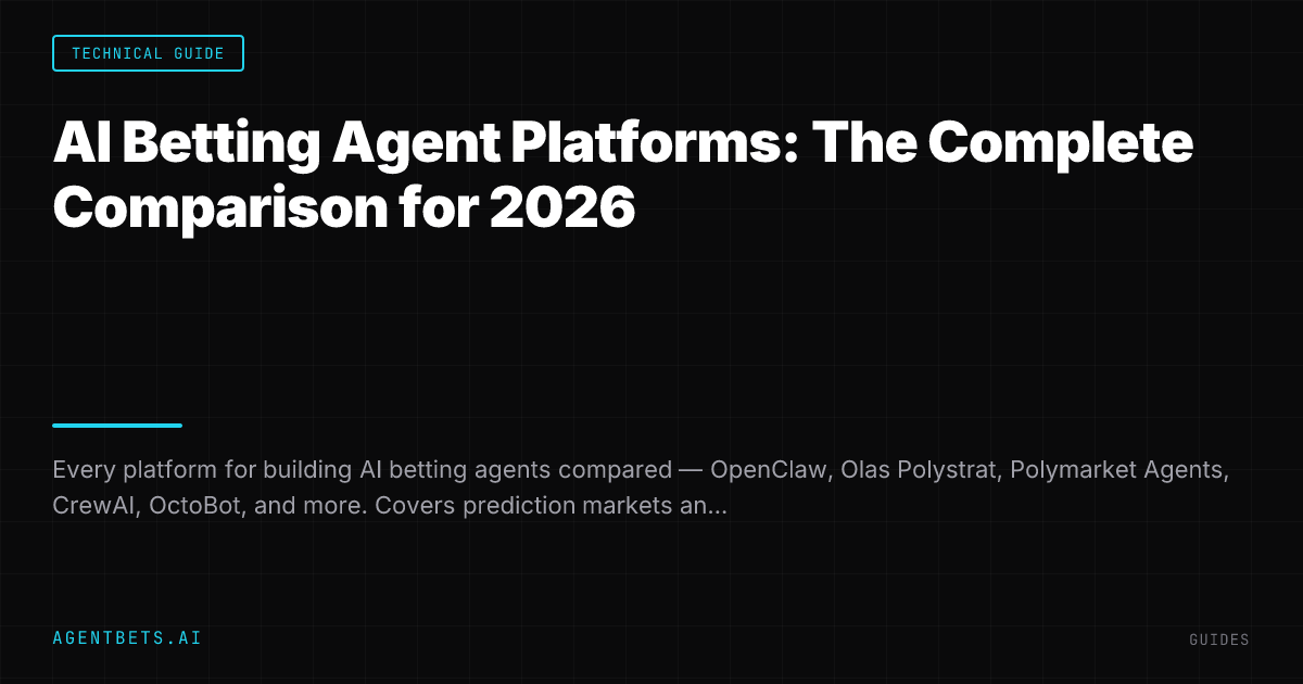 AI Betting Agent Platforms: The Complete Comparison for 2026