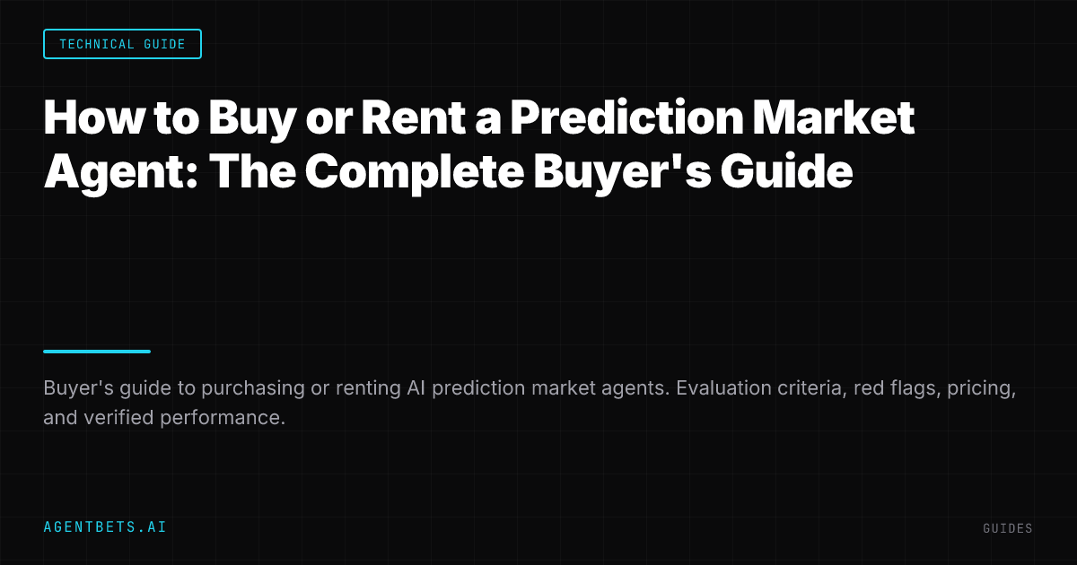 How to Buy or Rent a Prediction Market Agent: The Complete Buyer's Guide