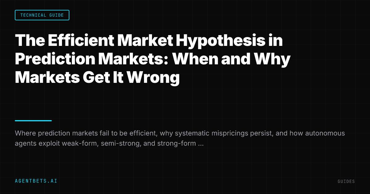 The Efficient Market Hypothesis in Prediction Markets: When and Why Markets Get It Wrong