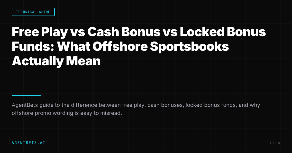 Free Play vs Cash Bonus vs Locked Bonus Funds: What Offshore Sportsbooks Actually Mean