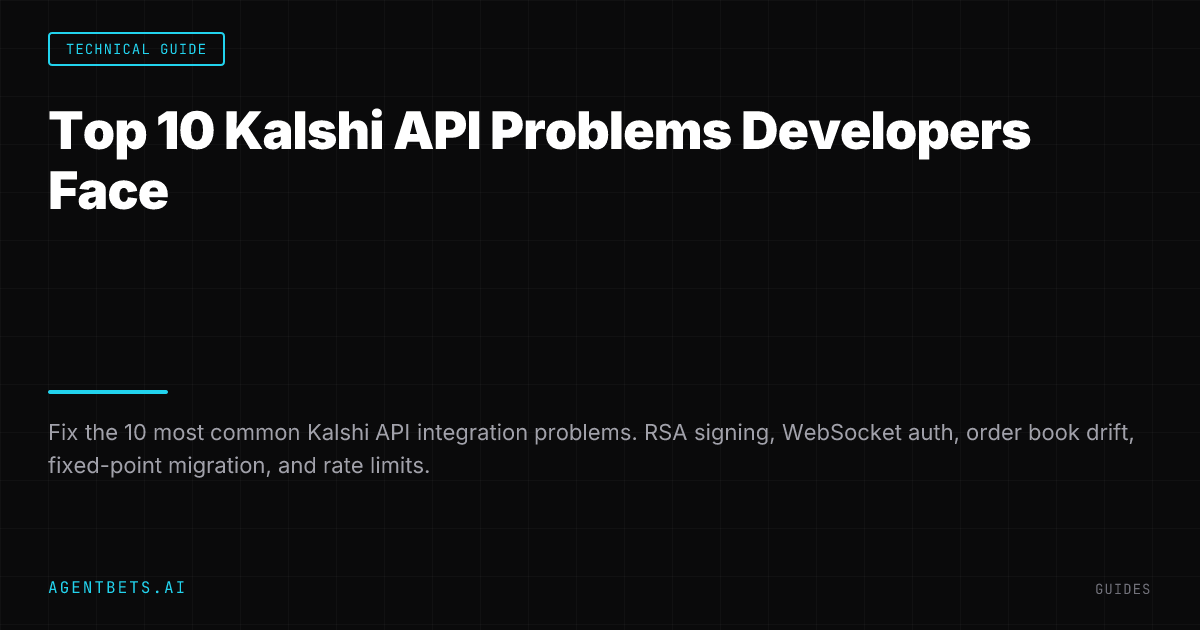 Top 10 Kalshi API Problems Developers Face