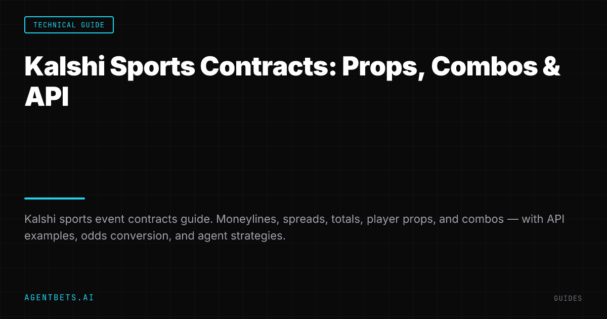 Kalshi Sports Contracts: Props, Combos & API