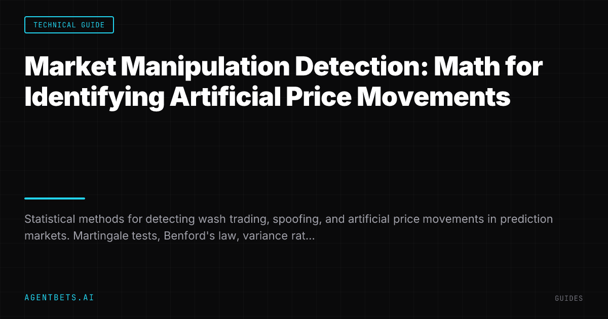 Market Manipulation Detection: Math for Identifying Artificial Price Movements
