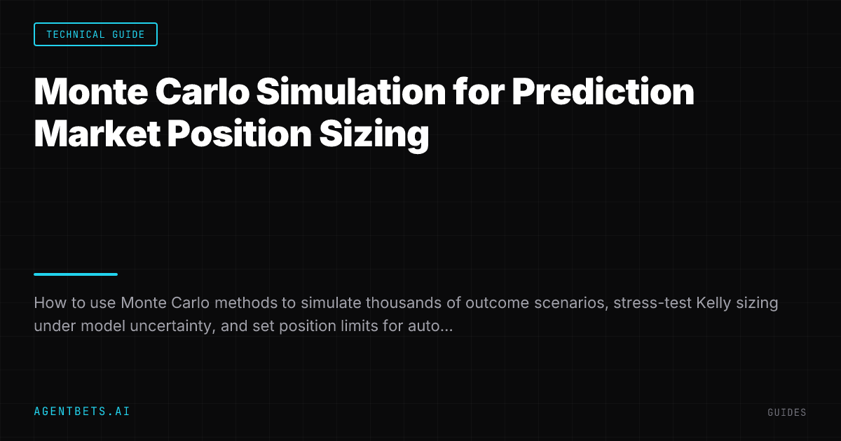Monte Carlo Simulation for Prediction Market Position Sizing