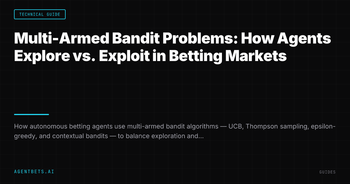 Multi-Armed Bandit Problems: How Agents Explore vs. Exploit in Betting Markets