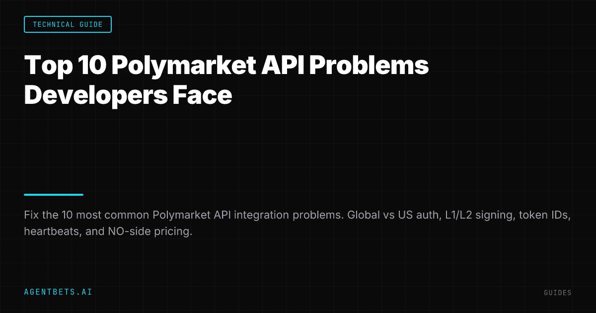 Top 10 Polymarket API Problems Developers Face