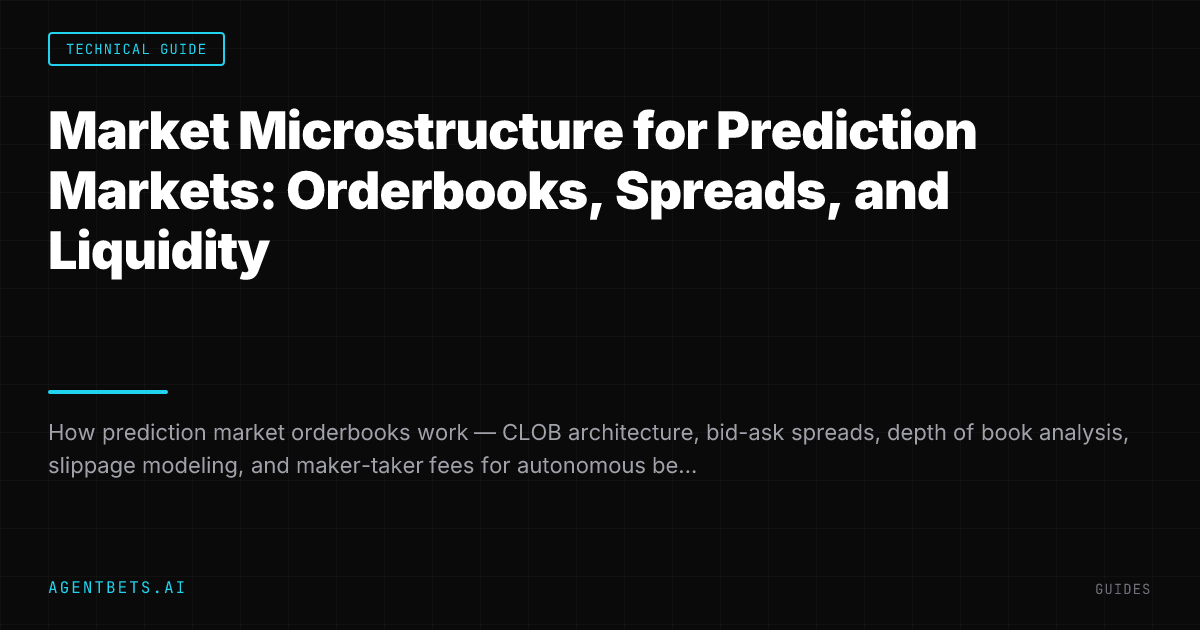 Market Microstructure for Prediction Markets: Orderbooks, Spreads, and Liquidity