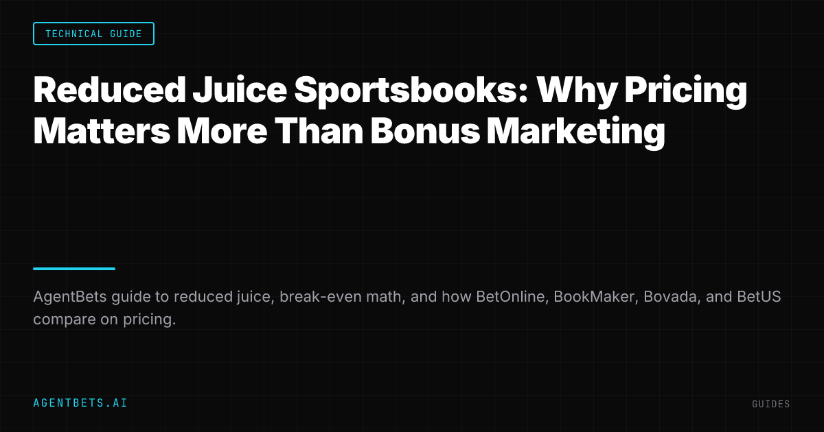 Reduced Juice Sportsbooks: Why Pricing Matters More Than Bonus Marketing
