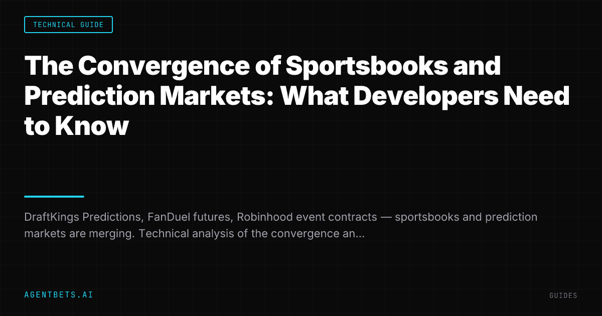 The Convergence of Sportsbooks and Prediction Markets: What Developers Need to Know