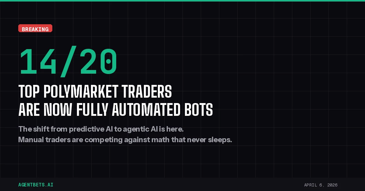 14 of Top 20 Polymarket Traders Are Bots