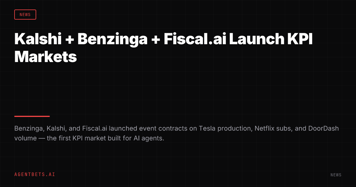 Kalshi + Benzinga + Fiscal.ai Launch KPI Markets