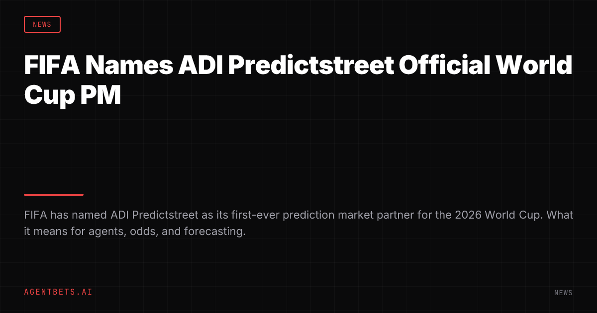 FIFA Names ADI Predictstreet Official World Cup PM