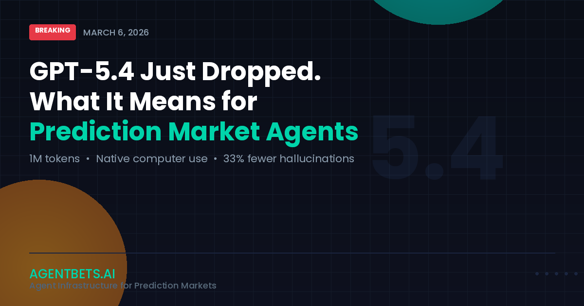 GPT-5.4 Just Dropped — What It Means for Prediction Market Agents