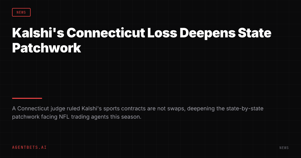 Kalshi's Connecticut Loss Deepens State Patchwork