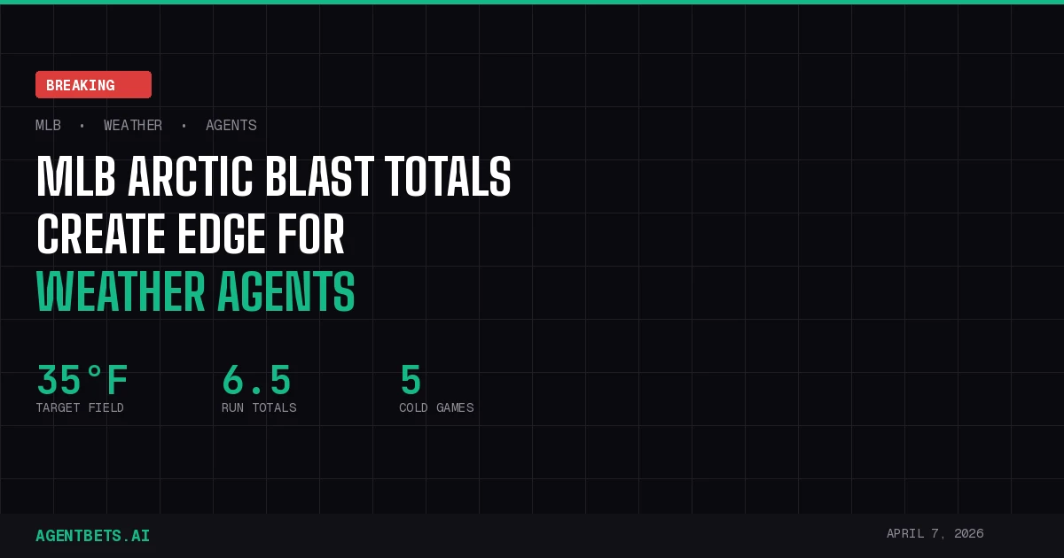 MLB Arctic Blast Totals Create Edge for Weather Agents