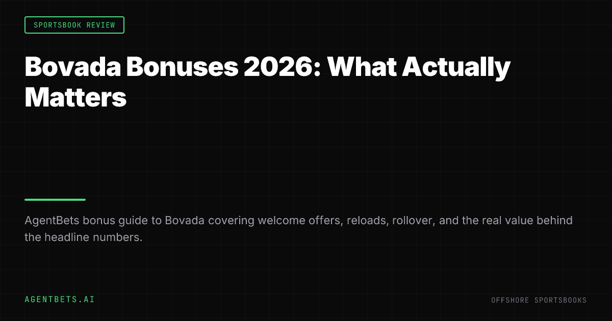 Bovada Bonuses 2026: What Actually Matters