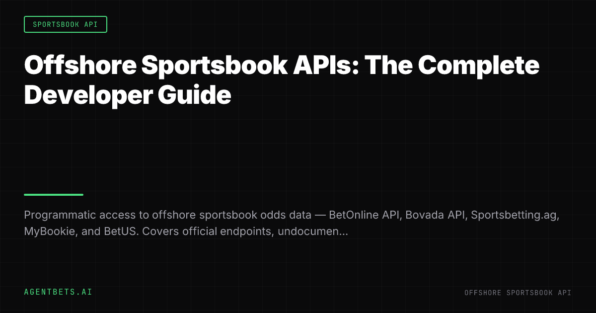 Offshore Sportsbook APIs: The Complete Developer Guide