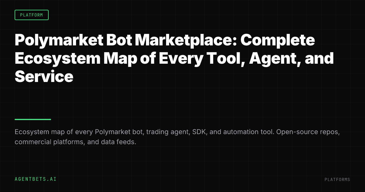 Polymarket Bot Marketplace: Complete Ecosystem Map of Every Tool, Agent, and Service
