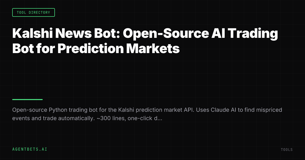 Kalshi News Bot: Open-Source AI Trading Bot for Prediction Markets