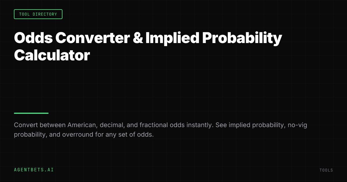 Odds Converter & Implied Probability Calculator