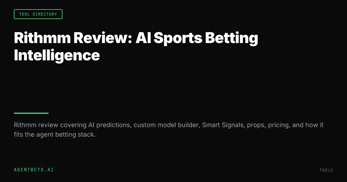 Rithmm Review: AI Sports Betting Intelligence