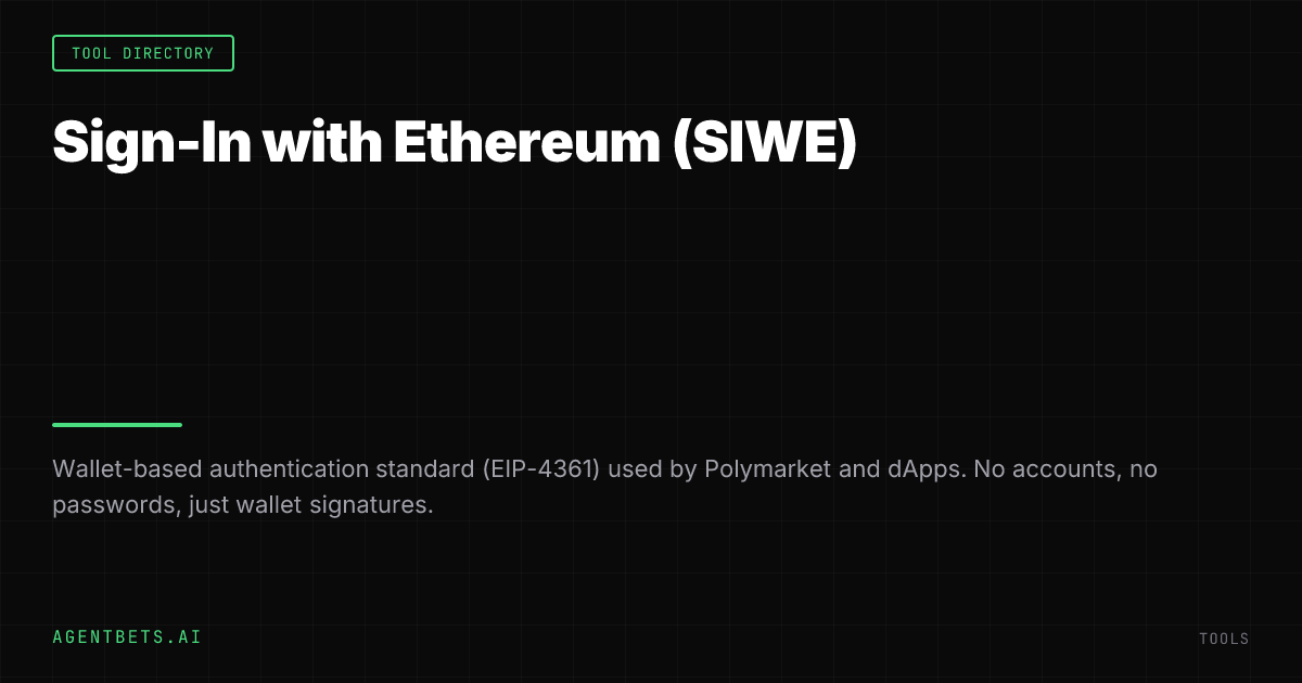 Sign-In with Ethereum (SIWE)